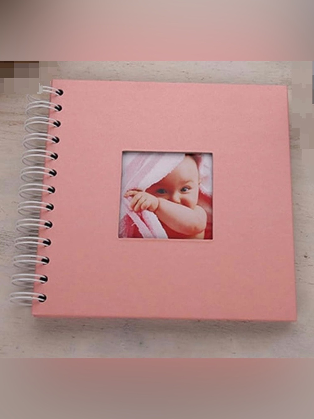 Scrapbook Photo Album 7 x 7 Inches 40 Pages Hardcover Kraft Paper Memory Book